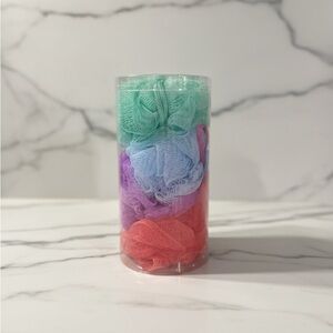 4 pack Colorful Bath Loofah Set